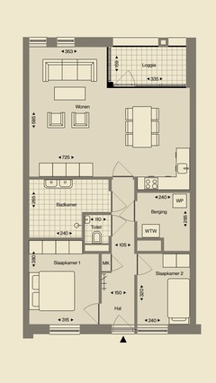 Gallery item van Mozartstraat 1 T, Brunssum